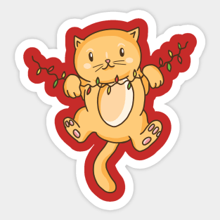 Kitty Christmas Sticker